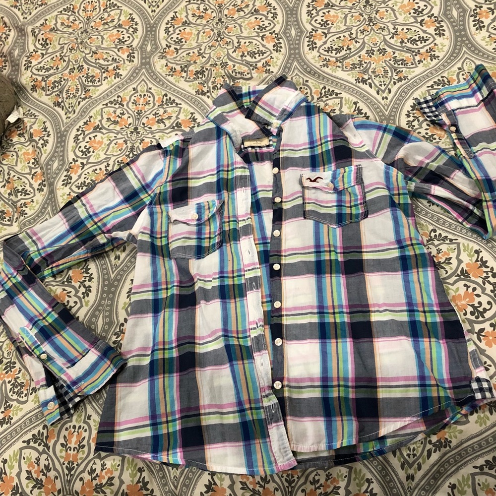 Hollister Plaid Button down